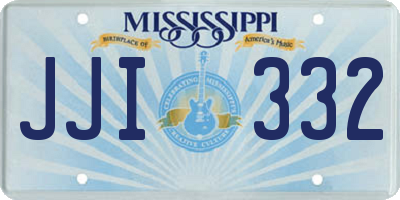 MS license plate JJI332