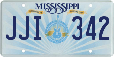 MS license plate JJI342