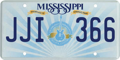 MS license plate JJI366