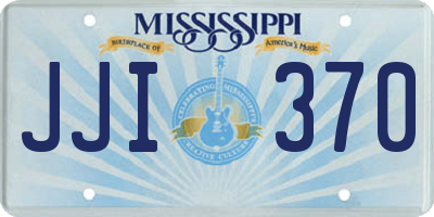 MS license plate JJI370