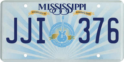 MS license plate JJI376