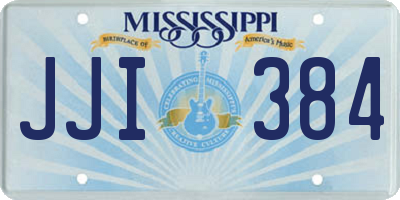 MS license plate JJI384