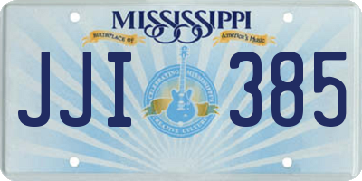 MS license plate JJI385