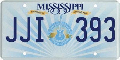 MS license plate JJI393