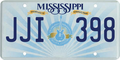 MS license plate JJI398