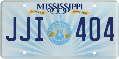 MS license plate JJI404
