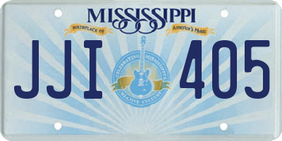 MS license plate JJI405