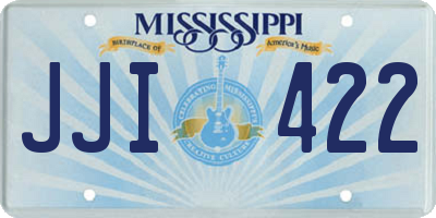 MS license plate JJI422