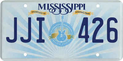 MS license plate JJI426