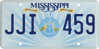 MS license plate JJI459