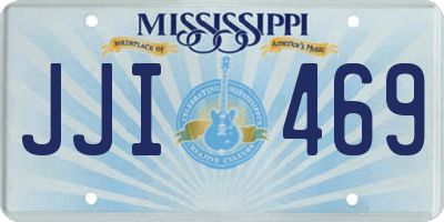 MS license plate JJI469
