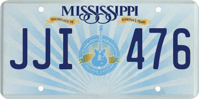 MS license plate JJI476