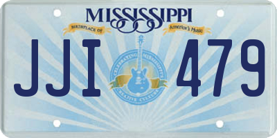 MS license plate JJI479
