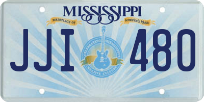 MS license plate JJI480