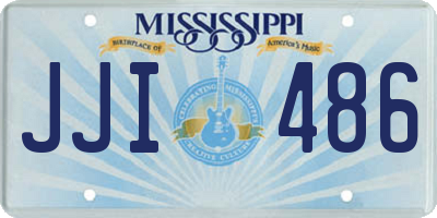 MS license plate JJI486