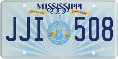 MS license plate JJI508
