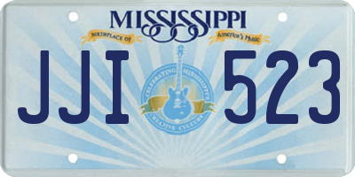MS license plate JJI523