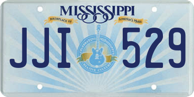 MS license plate JJI529