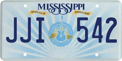 MS license plate JJI542
