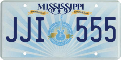 MS license plate JJI555