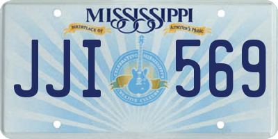 MS license plate JJI569