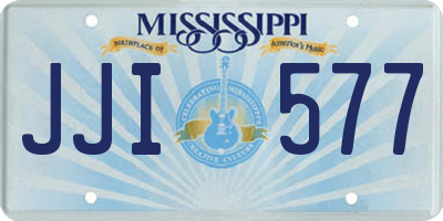 MS license plate JJI577