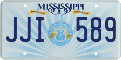 MS license plate JJI589