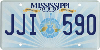 MS license plate JJI590