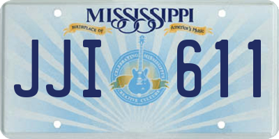 MS license plate JJI611