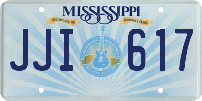 MS license plate JJI617