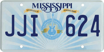 MS license plate JJI624