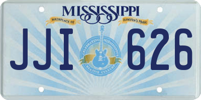MS license plate JJI626