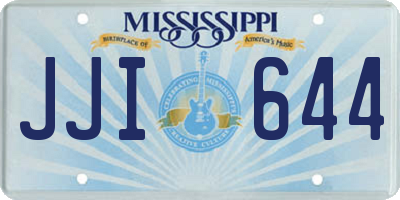 MS license plate JJI644