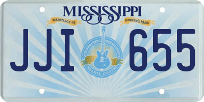 MS license plate JJI655