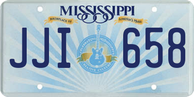 MS license plate JJI658