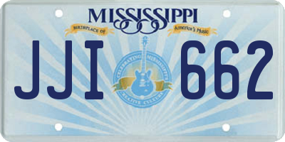 MS license plate JJI662