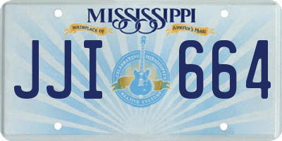 MS license plate JJI664