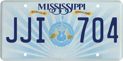 MS license plate JJI704