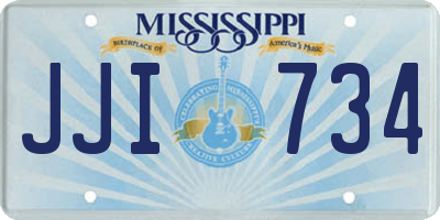 MS license plate JJI734