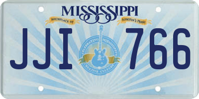 MS license plate JJI766