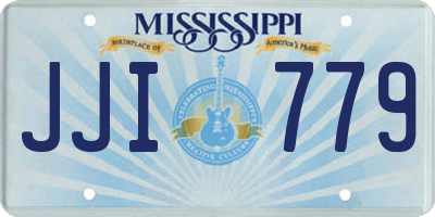MS license plate JJI779