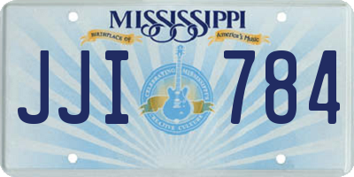 MS license plate JJI784