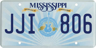 MS license plate JJI806