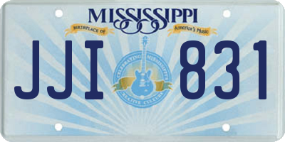 MS license plate JJI831