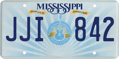 MS license plate JJI842
