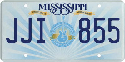 MS license plate JJI855