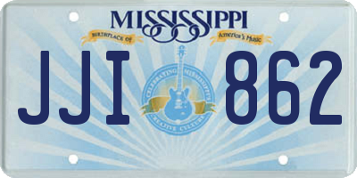 MS license plate JJI862