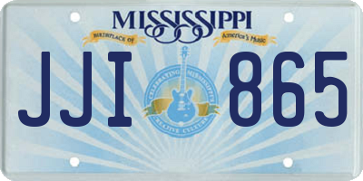 MS license plate JJI865