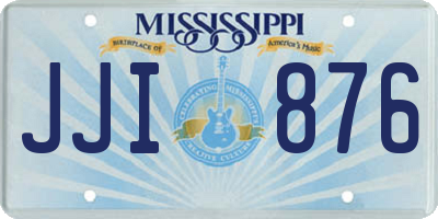 MS license plate JJI876