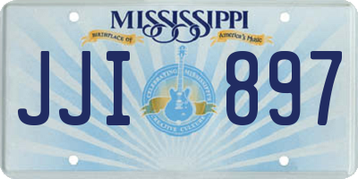 MS license plate JJI897